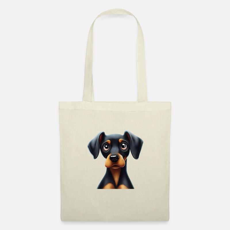 Doberman Pinscher Compagnon d’aventure - Sac en tissu - nature