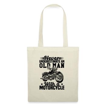 Never underestimate an old man with a motorcycle - Tote Bag - nature - Front