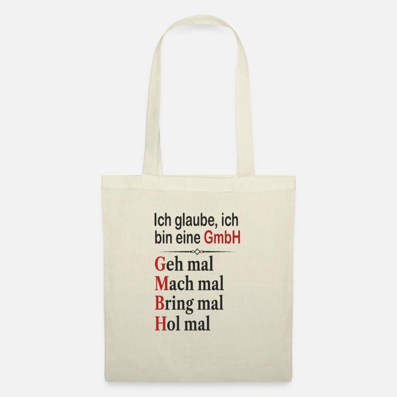 Ich glaube ich bin eine GmbH Lustige Sprüche - Stoffbeutel - Natur
