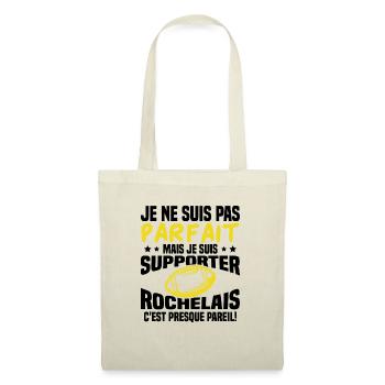 Pas parfait mais je suis supporter rochelais - Sac en tissu - nature - Devant