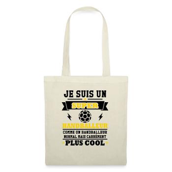 Je suis un super handballeur - Sac en tissu - nature - Devant