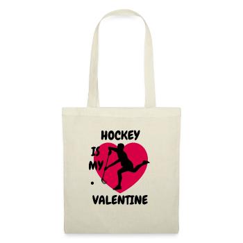 Hockey Geschenk Unihockey Hockeyspieler Feldhockey - Stoffbeutel - Natur - Vorne