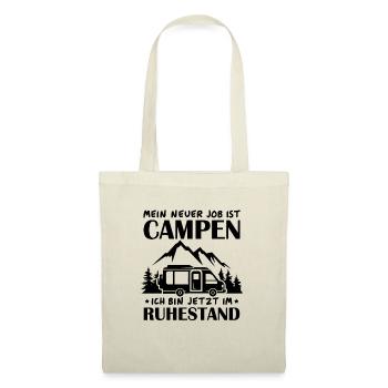 Renter Camping Geschenk - Stoffbeutel - Natur - Vorne