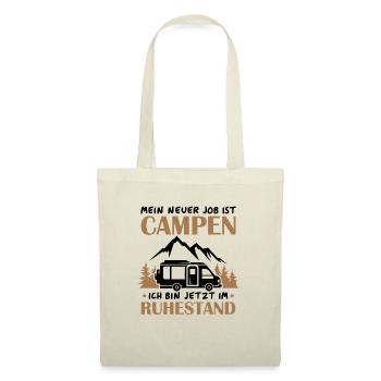 Renter Camping Geschenk - Stoffbeutel - Natur - Vorne