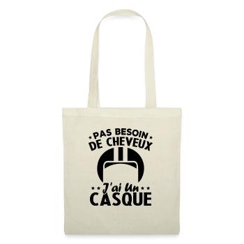 Pas Besoin De Cheveux J ai Un Casque - Sac en tissu - nature - Devant