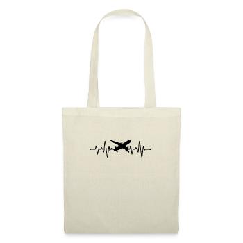 Battement de cœur de l’avion - Sac en tissu - nature - Devant
