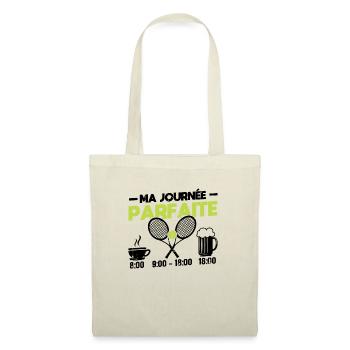 Ma Journée Parfaite Tennis - Sac en tissu - nature - Devant