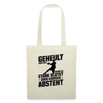 Handball nix für Weicheier Geschenk für handballer - Stoffbeutel - Natur - Vorne