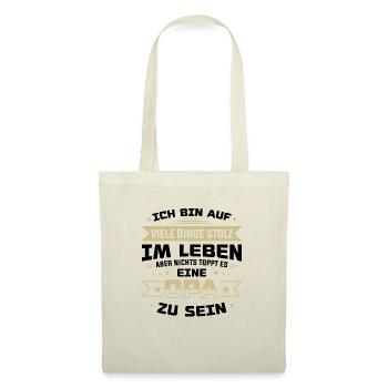Nichts toppt es eine Opa zu sein - Stoffbeutel - Natur - Vorne