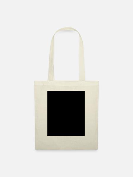 BLACK Balken Schwarz Censored - Stoffbeutel - Natur