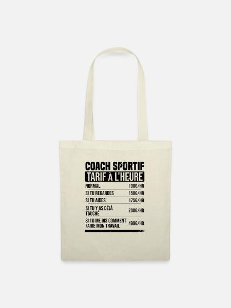 Personal Trainer Stundensatz Humor Geschenkidee - Stoffbeutel - Natur