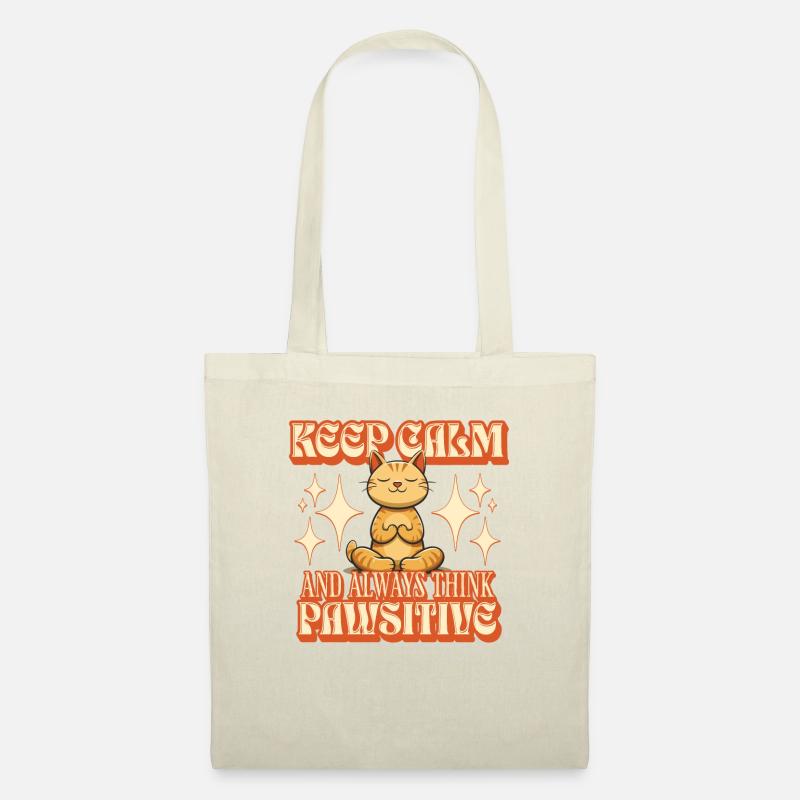 Keep Calm - always think PAWsitive - Tote Bag - nature