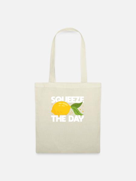 Squeeze The Day Zitrone - Stoffbeutel - Natur