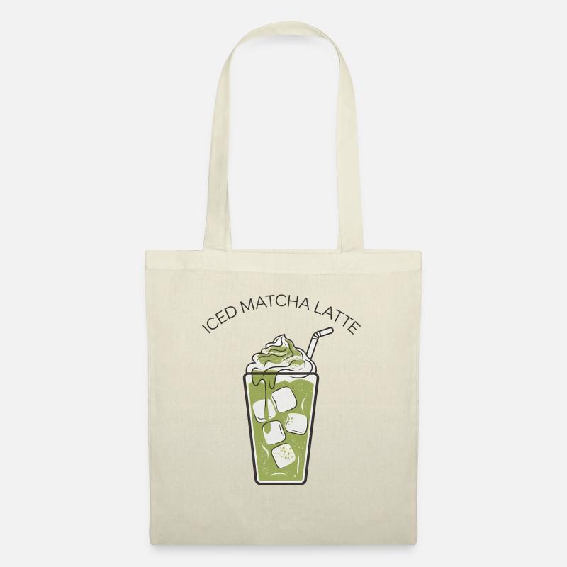 Iced Matcha Latte 2 - Stoffbeutel - Natur