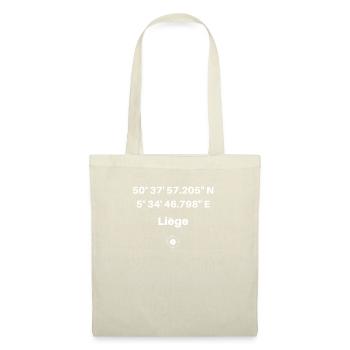 Liège Geocacher Coordinates Belgium - Cadeau - Sac en tissu - nature - Devant