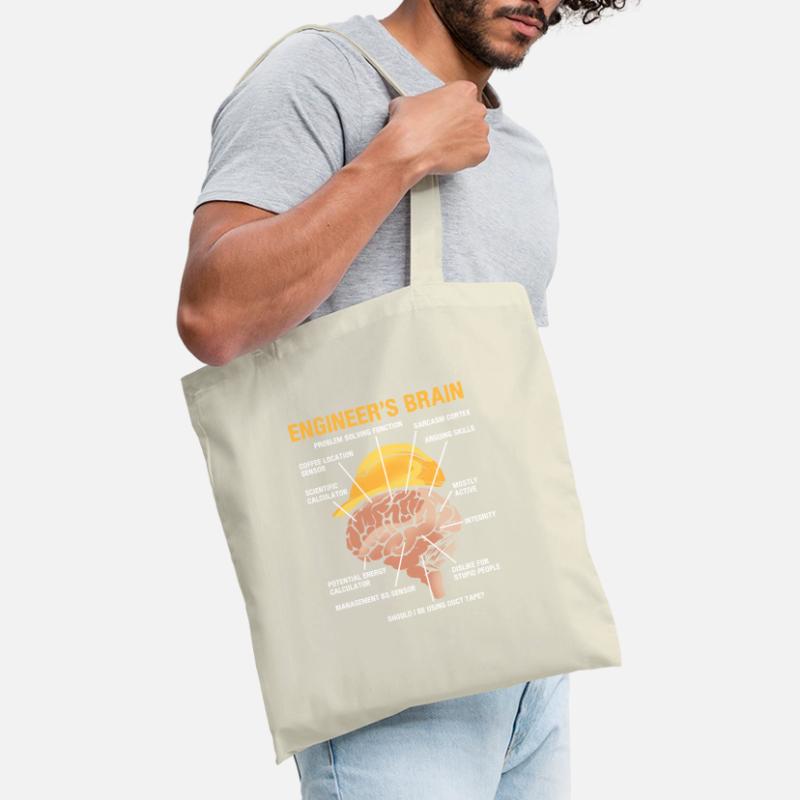 Engineer Brain Mechanical Engineering Electrical Engineering Tote Bag