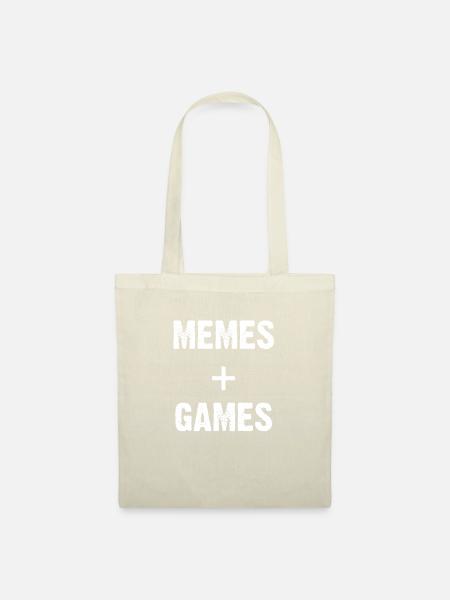 Memes + Spiele - Stoffbeutel - Natur