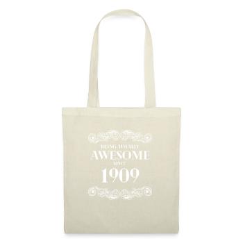 Funny Birthday Being Totally Awesome Since 1909 - Tote Bag - nature - Front