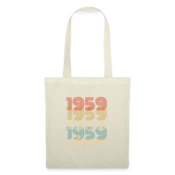 Funny Birthday Awesome 1959 - Stoffbeutel - Natur - Vorne