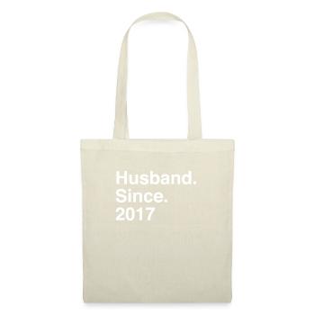 Jubiläumsehemann seit 2017 Hochzeit - Stoffbeutel - Natur - Vorne