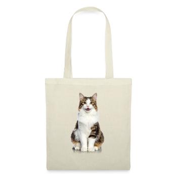 Fluffy Smiling Cat – Good Pet Edition - Tote Bag - nature - Front