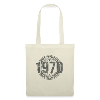 Génial depuis l’anniversaire rétro vintage des années 1970 - Sac en tissu - nature - Devant