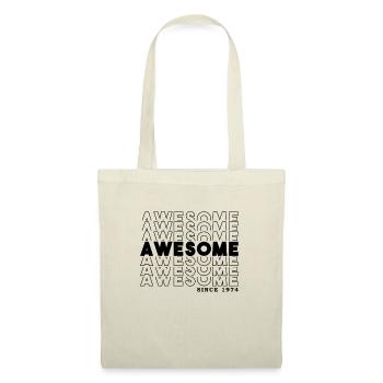 Awesome Since 1974 Man Woman Birthday Retro - Tote Bag - nature - Front