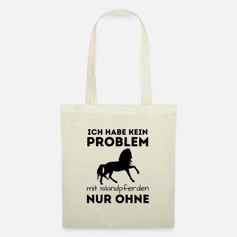 Problem mit Islandpferden - Stoffbeutel - Natur