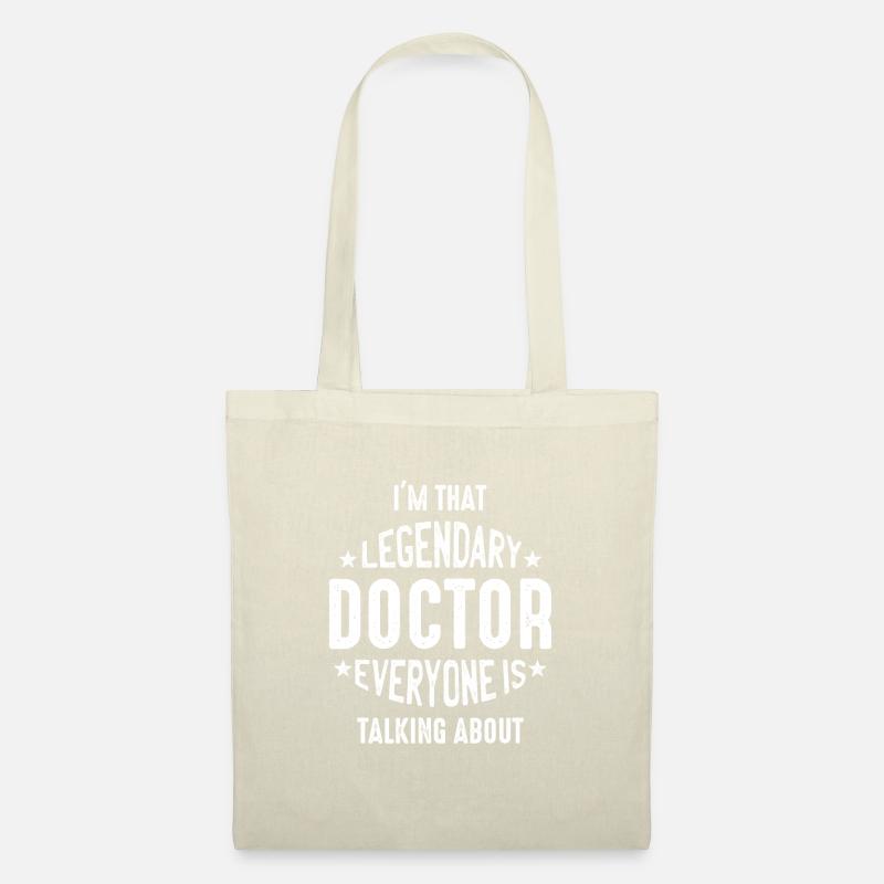 Legendärer Arzt Doc Zitate Geschenk - Stoffbeutel - Natur