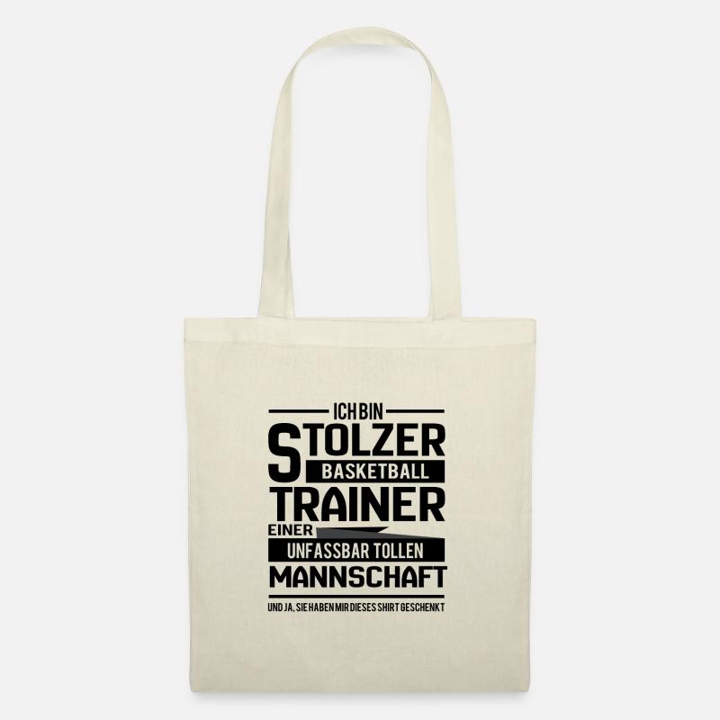 Basketball Trainer - Stoffbeutel - Natur