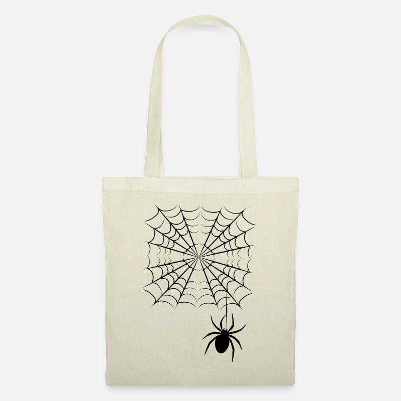 Spider Web & Spider |Spooky Halloween design - Tote Bag - nature