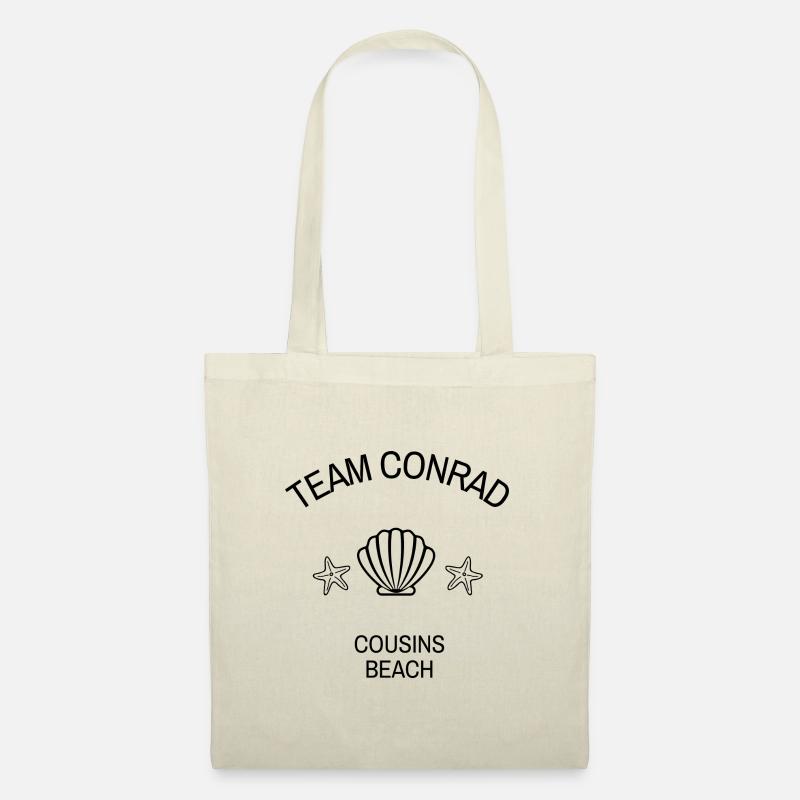 Team Conrad Cousins Beach Der Sommer Schwarz - Stoffbeutel - Natur