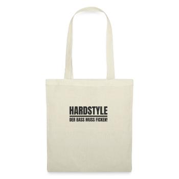 Hardstyle Der Bass muss Ficken! - Stoffbeutel - Natur - Vorne