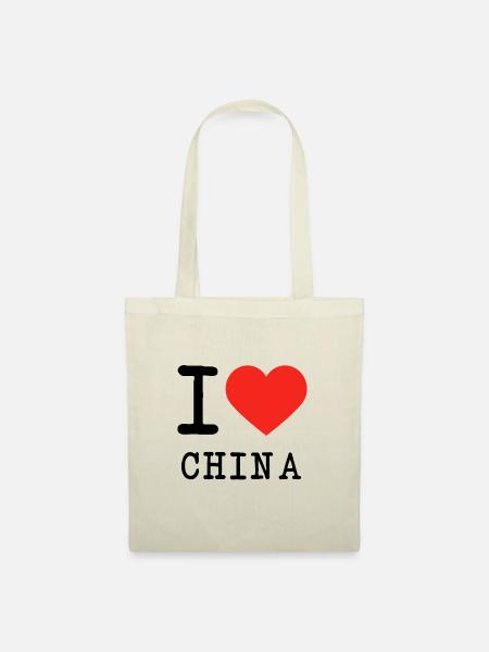 I love China - Stoffbeutel - Natur