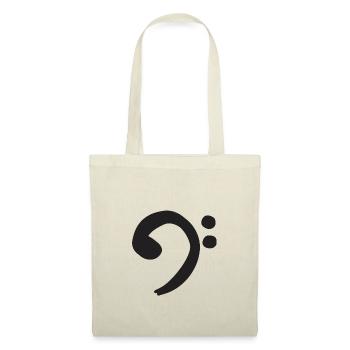 Bass Clef - Black - Tote Bag - nature - Front