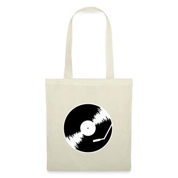 Record Vinyl DJ Record Player - Tote Bag - nature - Front