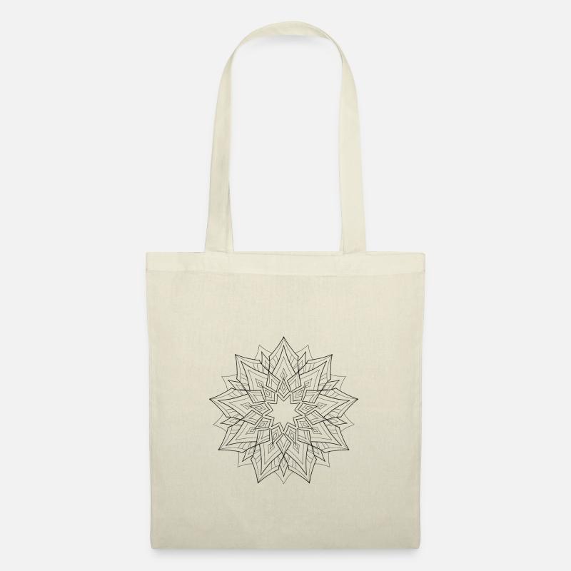 Mandala design - Stoffbeutel - Natur