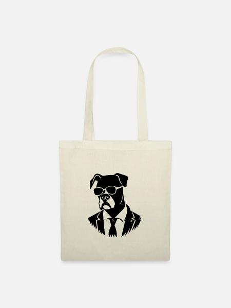Boxer Hund Hunderasse - Stoffbeutel - Natur