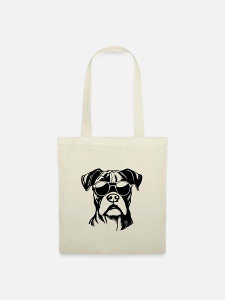 Boxer Hund Hunderasse - Stoffbeutel - Natur