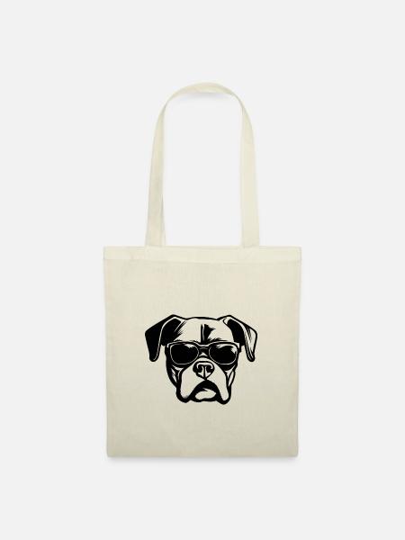 Boxer Hund Hunderasse - Stoffbeutel - Natur