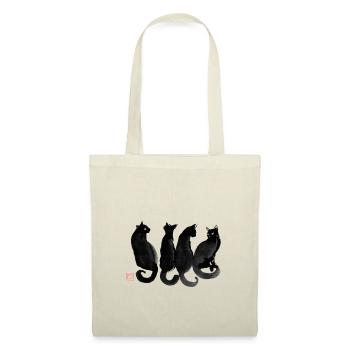 4 cats - Sac en tissu - nature - Devant