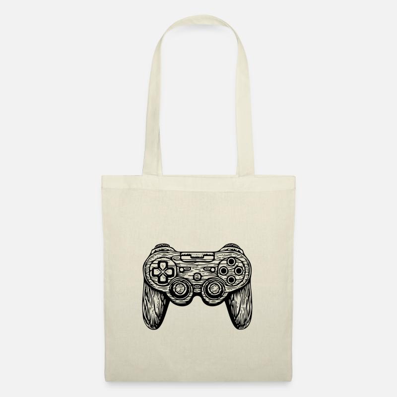 Controller Gaming Videospiele Gamepad - Stoffbeutel - Natur