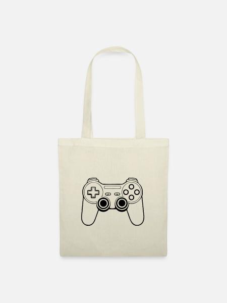 Controller Gaming Videospiele Gamepad - Stoffbeutel - Natur