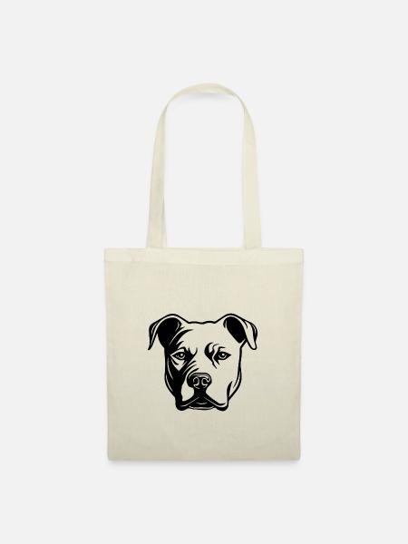 Pitbull - Stoffbeutel - Natur