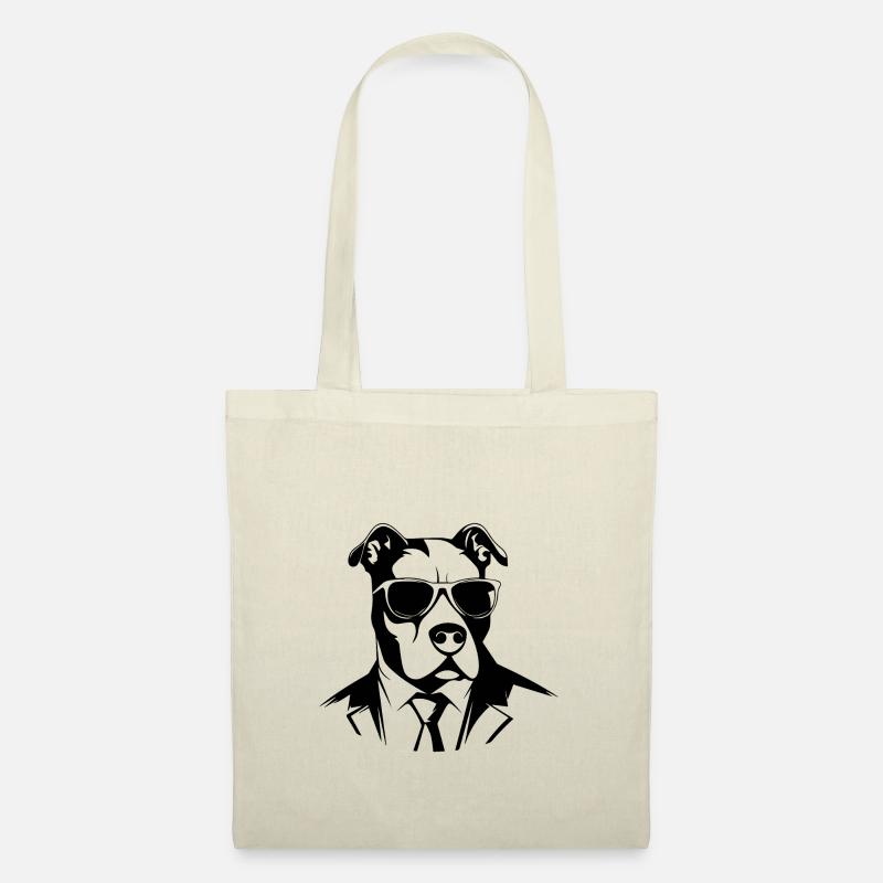 Pitbull - Stoffbeutel - Natur