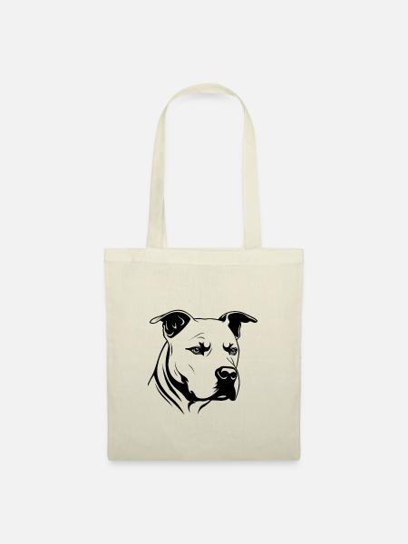 Pitbull - Stoffbeutel - Natur