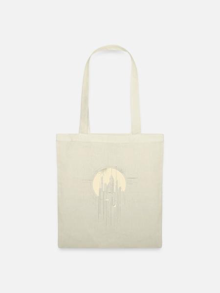 Abstraktes Stadtbild-T-Shirt-Design - Stoffbeutel - Natur