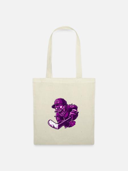 Zombie Hockey Player (pink) - Stoffbeutel - Natur