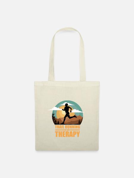 Trail Runner Running Joggen Jogger I Geschenk - Stoffbeutel - Natur