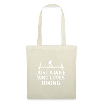 Klettern Kletterer Hiking Sprüche Geschenk - Stoffbeutel - Natur - Vorne